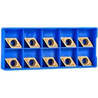 Inserto de torneado de carburo sólido indexable de torno CNC de 10 piezas- hoja de carburo CNC para procesamiento de…